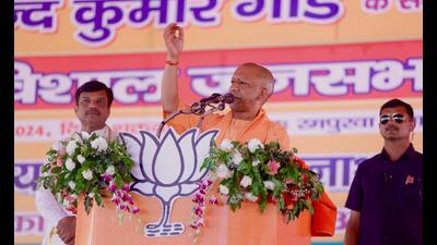 Yogi Adityanath addressing a public meeting at Mahasi in Bahraich on May 10. (Sourced) Yogi Adityanath addressing a public meeting at Mahasi in Bahraich on May 10. (Sourced)