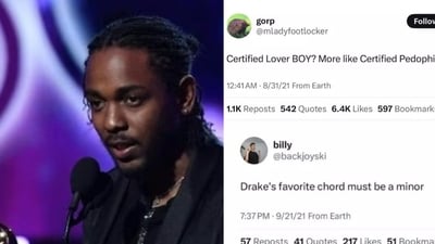 Fans claim Lamar lifted key lines from Twitter users for his track Not Like Us, sparking a debate on inspiration vs copying in rap. (Twitter) Fans claim Lamar lifted key lines from Twitter users for his track Not Like Us, sparking a debate on inspiration vs copying in rap. (Twitter)