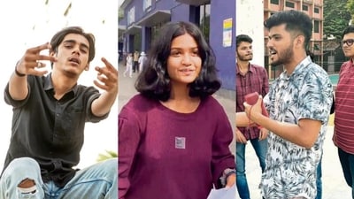 (L-R) Pratyush Ojha, Shubhangi Semwal and Shashank Mishra are the young rappers from Delhi University who are rallying their peers to vote in Delhi Lok Sabha polls. (L-R) Pratyush Ojha, Shubhangi Semwal and Shashank Mishra are the young rappers from Delhi University who are rallying their peers to vote in Delhi Lok Sabha polls.