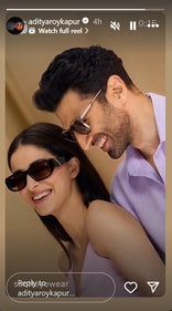 Aditya Roy Kapur shared eyewear ad with Ananya Panday amid breakup rumours. Aditya Roy Kapur shared eyewear ad with Ananya Panday amid breakup rumours.