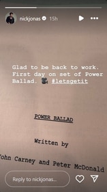 Nick shared a photo on Instagram Stories. Nick shared a photo on Instagram Stories.