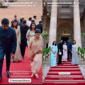 All of them were seen at the Rashtrapati Bhavan. All of them were seen at the Rashtrapati Bhavan.