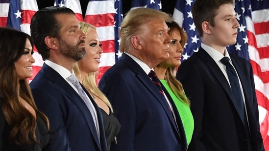 Don Jr., Eric, and Tiffany will join Barron during the Milwaukee conference, which will see in attendance 41 at-large Sunshine State delegates, including four members of the Trump family. (AFP)