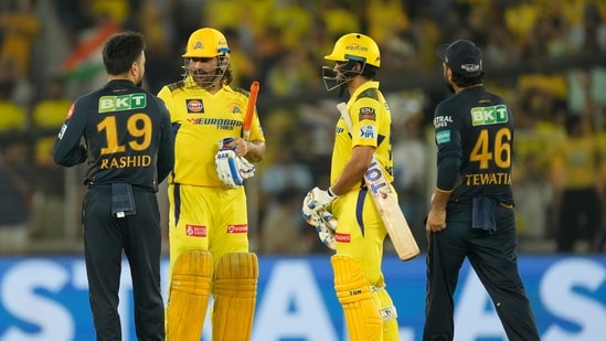 Mahendra Singh Dhoni (26 not out) got the fans excited with three sixes, including back-to-back maximums in the last over but it was in a lost cause. (AP)