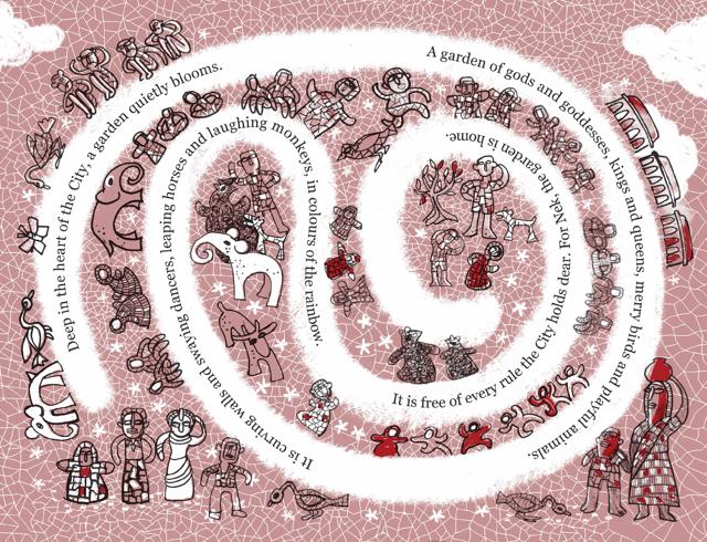 The illustrations draw inspiration from Saini’s sculptures. (The Boy Who Built a Secret Garden) The illustrations draw inspiration from Saini’s sculptures. (The Boy Who Built a Secret Garden)