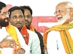 **EDS: IMAGE VIA @mieknathshinde POSTED ON MAY 10, 2024** Nandurbar: Prime Minister Narendra Modi and Maharashtra Chief Minister Eknath Shinde during a public meeting in support of MahaYuti candidate from Nandurbar constituency Heena Gavit for the Lok Sabha elections, in Nandurbar. (PTI Photo) (PTI05_10_2024_000169B) (PTI) **EDS: IMAGE VIA @mieknathshinde POSTED ON MAY 10, 2024** Nandurbar: Prime Minister Narendra Modi and Maharashtra Chief Minister Eknath Shinde during a public meeting in support of MahaYuti candidate from Nandurbar constituency Heena Gavit for the Lok Sabha elections, in Nandurbar. (PTI Photo) (PTI05_10_2024_000169B) (PTI)