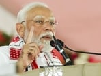 Prime Minister Narendra Modi during a public meeting for Lok Sabha elections in Odisha’s Balangir on Saturday. Prime Minister Narendra Modi during a public meeting for Lok Sabha elections in Odisha’s Balangir on Saturday.