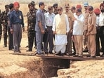 Former prime minister Atal Bihari Vajpayee at Pokhran after Shakti series of nuclear tests.