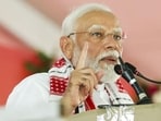 Prime Minister Narendra Modi during a public meeting for Lok Sabha elections in Odisha’s Balangir on Saturday. (PTI) Prime Minister Narendra Modi during a public meeting for Lok Sabha elections in Odisha’s Balangir on Saturday. (PTI)