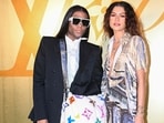 US fashion designer Law Roach (L) and US actress and singer Zendaya Maree Stoermer Coleman pose for a photocall at the Louis Vuitton Menswear Spring-Summer 2024. The pulse of Paris was set alight as Williams unveiled a debut fusing streetwear aesthetics into the French maison’s traditional lineage. The fashion show epitomized high-voltage energy, reverberating through the audience and culminating in a standing ovation for Williams.&nbsp;