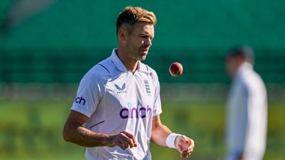 England's James Anderson prepares to bowl during the third day of the fifth and last Test cricket match between India and England (AFP) England's James Anderson prepares to bowl during the third day of the fifth and last Test cricket match between India and England (AFP)