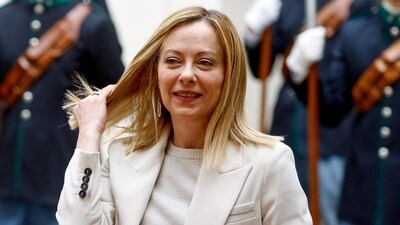 Italian Prime Minister Giorgia Meloni in Rome, Italy. (Reuters)