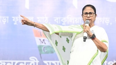 West Bengal chief minister Mamata Banerjee at Balagar, Hooghly on Wednesday, May 08. (PTI)