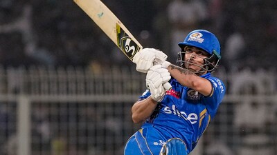 Ishan Kishan was the standout bowler for Mumbai Indians with 40-run knock but other MI batters failed to get going in the chase. (PTI) Ishan Kishan was the standout bowler for Mumbai Indians with 40-run knock but other MI batters failed to get going in the chase. (PTI)
