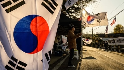 South Korea: The South Korean national flag is seen. (AFP)
