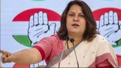 Supriya Shrinate who fought the 2019 Lok Sabha election from Maharajganj seat, is now campaigning for party candidate Virendra Chaudhary, against BJP candidate Pankaj Chaudhary in her hometown (Maharajganj) (Pic for representation) Supriya Shrinate who fought the 2019 Lok Sabha election from Maharajganj seat, is now campaigning for party candidate Virendra Chaudhary, against BJP candidate Pankaj Chaudhary in her hometown (Maharajganj) (Pic for representation)