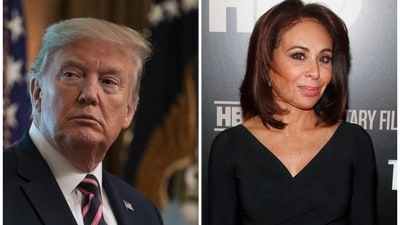 Donald Trump summoned Jeanine Pirro while leaving the NY courtroom, as reported by NYT reporter Maggie Haberman, who was present inside the courtroom. (AP ) Donald Trump summoned Jeanine Pirro while leaving the NY courtroom, as reported by NYT reporter Maggie Haberman, who was present inside the courtroom. (AP )