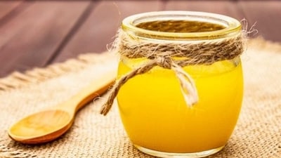 Ghee with warm water in one such combination that can give a boost to your gut health apart from enhancing cognitive function and aiding in weight loss. (Pinterest) Ghee with warm water in one such combination that can give a boost to your gut health apart from enhancing cognitive function and aiding in weight loss. (Pinterest)