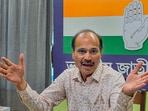 Adhir Ranjan Chowdhury in an interview was asked about the 'tempo-loads of money' reached the Congress from Adani, Ambani, as alleged by Prime Minister Narendra Modi. (PTI)