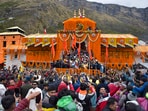 The doors of the Badrinath temple were opened after six months amid the chanting of&nbsp;vedic&nbsp;mantras, a pooja and beats of dhols and nagadas, authorities said.