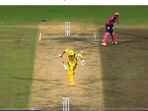 Ravindra Jadeja became the third batter in IPL to be dismissed for obstructing the field Ravindra Jadeja became the third batter in IPL to be dismissed for obstructing the field