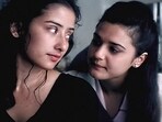 Preity Zinta and Manisha Koirala in a still from Dil Se...