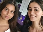 Suhana Khan, Ananya Panday and AbRam Khan at Eden Gardens.