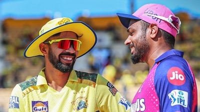 RR captain Sanju Samson won the toss and opted to bat vs CSK. (IPL) RR captain Sanju Samson won the toss and opted to bat vs CSK. (IPL)