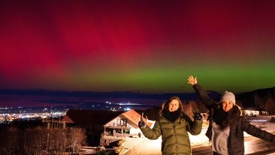 NOAA issued a rare severe geomagnetic storm warning when a solar outburst reached Earth on Friday afternoon, hours sooner than anticipated. (AFP) NOAA issued a rare severe geomagnetic storm warning when a solar outburst reached Earth on Friday afternoon, hours sooner than anticipated. (AFP)
