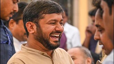 Kanhaiya Kumar on Friday. (Sanchit Khanna/HT Photo)