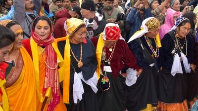 Uttarakhand Chief Minister Pushkar Singh Dhami greeted the people on the occasion. (PTI) Uttarakhand Chief Minister Pushkar Singh Dhami greeted the people on the occasion. (PTI)