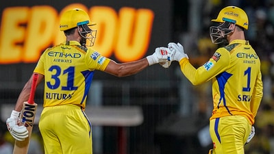 Ruturaj Gaikwad remained unbeaten on 42 as CSK defeated RR by 5 wickets (PTI) Ruturaj Gaikwad remained unbeaten on 42 as CSK defeated RR by 5 wickets (PTI)