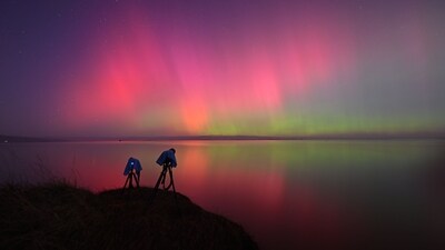 Auroras illuminated skies across various regions of the planet for the second consecutive night on Saturday, captivating Earthlings from the United States to Tasmania to the Bahamas, following a stunning display the previous day. (AFP) Auroras illuminated skies across various regions of the planet for the second consecutive night on Saturday, captivating Earthlings from the United States to Tasmania to the Bahamas, following a stunning display the previous day. (AFP)