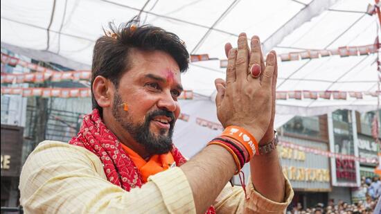 Union minister Anurag Thakur. (PTI)