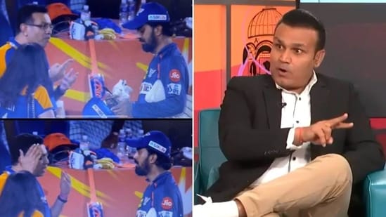 Virender Sehwag was not impressed with LSG owner Sanjiv Goenka's conduct with KL Rahul
