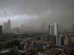 Mumbai and neighbouring metropolitan areas on Monday received rains accompanied with dust storms, lightning, gusty winds and thunder, disrupting Metro and local train services.