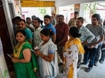 Voters queue at a polling station during the fourth phase of voting for national elections in Kanpur, Uttar Pradesh, India, on Monday, May 13, 2024. Voters queue at a polling station during the fourth phase of voting for national elections in Kanpur, Uttar Pradesh, India, on Monday, May 13, 2024.