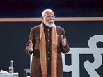 PM Modi with students, teachers and parents during his annual Pariksha pe Charcha in Delhi. PM Modi with students, teachers and parents during his annual Pariksha pe Charcha in Delhi.