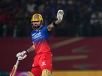 Royal Challengers Bengaluru's Virat Kohli during an Indian Premier League (IPL) 2024 T20 cricket match between Punjab Kings and Royal Challengers Bengaluru Royal Challengers Bengaluru's Virat Kohli during an Indian Premier League (IPL) 2024 T20 cricket match between Punjab Kings and Royal Challengers Bengaluru
