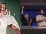 NFL star Travis Kelce showcased his dance moves at Taylor Swift's concert in Paris, while supermodel Gigi Hadid and actor Bradley Cooper cheered from a VIP booth