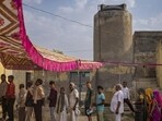 Voters in a queue in Agra for the third phase of the 2024 Lok Sabha election held on May 7. (AP FILE PHOTO)(HT_PRINT)