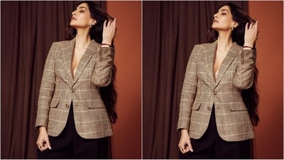 If you loved Sonam's look and are wondering how much it costs then don't worry we have got you covered. Her outfit is from the shelves of the luxury fashion brand Ralph Lauren. Her blazer costs $485 which is equivalent to  <span class='webrupee'>₹</span>40k while her pants come with a price tag of  <span class='webrupee'>₹</span>37,500.&nbsp; (Instagram/@sonamkapoor)