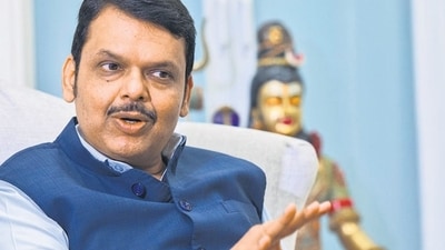 Mumbai, India - June 29, 2023: Dy CM Devendra Fadnavis interacts during his interview at Sagar Bunglow, in Mumbai, India, on Thursday, June 29, 2023. (Photo by Anshuman Poyrekar/ Hindustan Times) (Hindustan Times) Mumbai, India - June 29, 2023: Dy CM Devendra Fadnavis interacts during his interview at Sagar Bunglow, in Mumbai, India, on Thursday, June 29, 2023. (Photo by Anshuman Poyrekar/ Hindustan Times) (Hindustan Times)