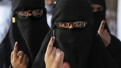 Nearly 17.48 lakh eligible voters are participating in the election for the prestigious Srinagar Lok Sabha constituency, with 24 candidates contesting. This election marks the first major election in Kashmir after the abrogation of Article 370 in August 2019. (PTI) Nearly 17.48 lakh eligible voters are participating in the election for the prestigious Srinagar Lok Sabha constituency, with 24 candidates contesting. This election marks the first major election in Kashmir after the abrogation of Article 370 in August 2019. (PTI)