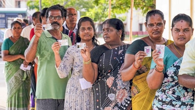 A total of 1,717 candidates are in the fray in the Lok Sabha seats and more than 19 lakh polling officials have been deployed at 1.92 lakh polling stations for the over 17.70 crore eligible voters, including 8.73 women, in this round of the seven-phase polls. (PTI) A total of 1,717 candidates are in the fray in the Lok Sabha seats and more than 19 lakh polling officials have been deployed at 1.92 lakh polling stations for the over 17.70 crore eligible voters, including 8.73 women, in this round of the seven-phase polls. (PTI)