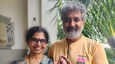 SS Rajamouli, his wife Rama and son Karthikeya were among one of the first voters of the day in Hyderabad, urging fans to follow suit by posting their inked fingers on social media. 