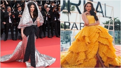 Aishwarya Rai Bachchan and Aditi Rao Hydari at the 2023 Cannes Film Festival. (Instagram) Aishwarya Rai Bachchan and Aditi Rao Hydari at the 2023 Cannes Film Festival. (Instagram)