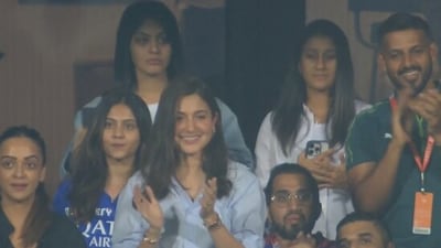 Anushka Sharma made her first official public appearance earlier this month to support RCB. Photos captured Anushka's radiant smile and enthusiastic support for Virat Kohli's team. Anushka Sharma made her first official public appearance earlier this month to support RCB. Photos captured Anushka's radiant smile and enthusiastic support for Virat Kohli's team.