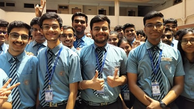 Students of Apeejay School Nerul, celebrate CBSE 12th exam result at Nerul in Navi Mumbai, India, on Monday, May 13th, 2024 (Photo by Bachchan Kumar/ HT PHOTO) Students of Apeejay School Nerul, celebrate CBSE 12th exam result at Nerul in Navi Mumbai, India, on Monday, May 13th, 2024 (Photo by Bachchan Kumar/ HT PHOTO)
