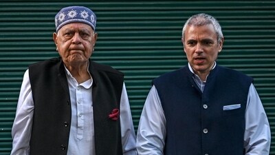 Jammu and Kashmir National Conference President Farooq Abdullah (L) along with his son and former Jammu and Kashmir chief minister Omar Abdullah (AFP) Jammu and Kashmir National Conference President Farooq Abdullah (L) along with his son and former Jammu and Kashmir chief minister Omar Abdullah (AFP)